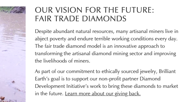 Brilliant Earth has placed a lot of stock in the Diamond Development Initiative (DDI)—which has yet to produce a fair trade diamond, 15 years into its inception.